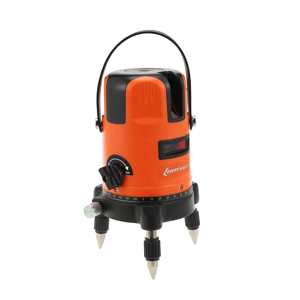LOMVUM Laser Level Meter Cross Line 360 Degree Rotary Modular Instrument 2 Point 635nm Cross Line Portable Mini Cross Rotary New