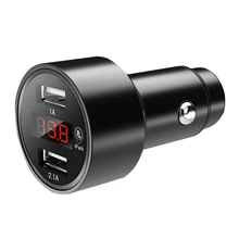 Car GPS Tracker Locator Real Time Tracking Device Dual USB Car Charger Voltmeter Compact Lightweight Space Saving Portable
