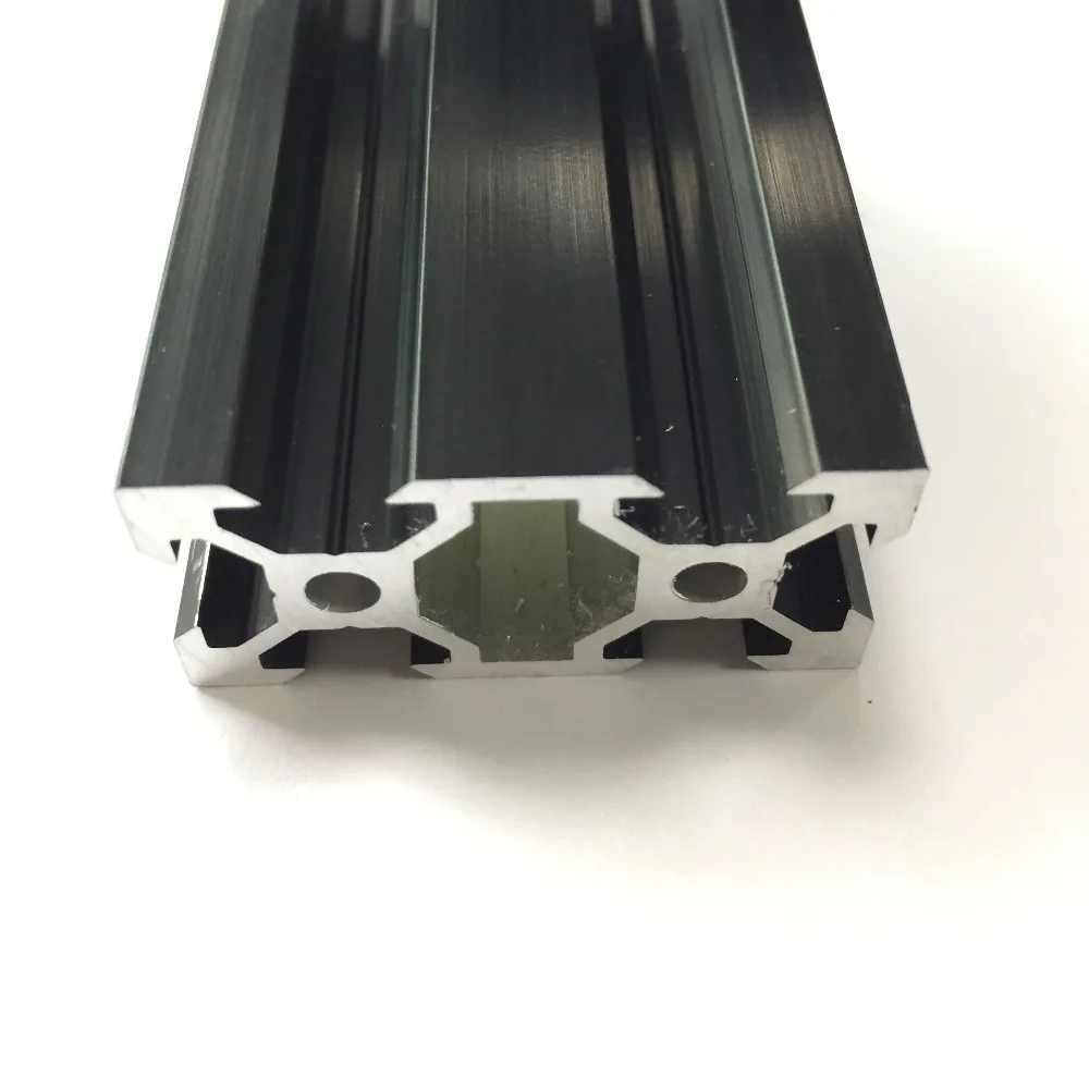 Черный цвет промышленный CNC 3D печатный станок верстак линейный рельс алюминиевый профиль экструзии V слот серии 2040 Черный цвет промышленный CNC 3D печатный станок верстак линейный рельс алюминиевый профиль экструзии V слот серии 2040