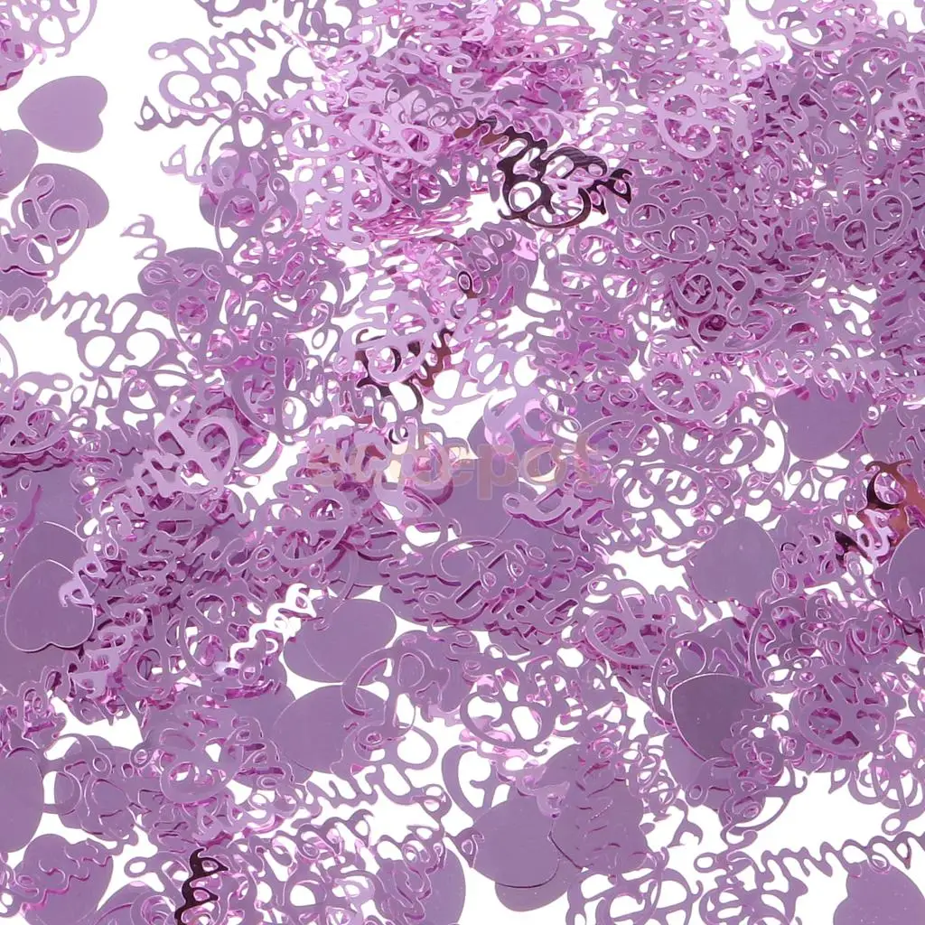 15 г Металлические Принцесса Сердца Конфетти Для украшения стола фольга стол разбрызгивает вечерние Декор розовый