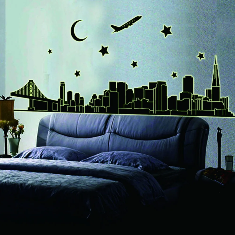 Hot Sale 2017 Fluorescent city Luminous Living Room