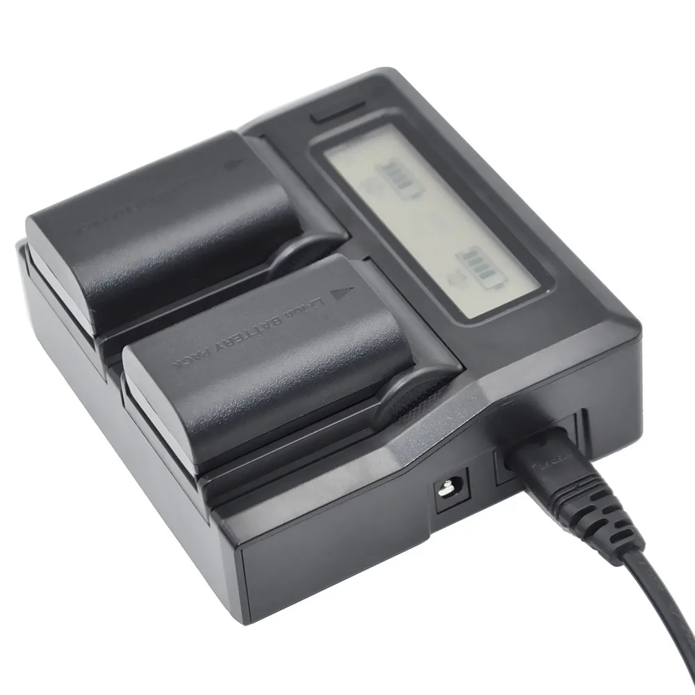 2017 Top Quality Dual Digital Battery Charger LCD Display for Sony
