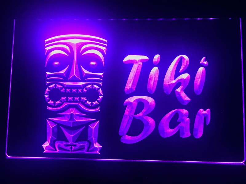 I298 Новинка! Лучший Tiki Bar Mask Pub Club светодиодный неоновый свет знак