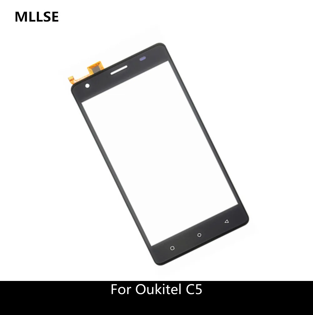 

5.0 inch Black White Gold Touch Screen Lens For Oukitel C5 Pro Touch Panel Screen Glass Digitizer Sensor + 3M stickers