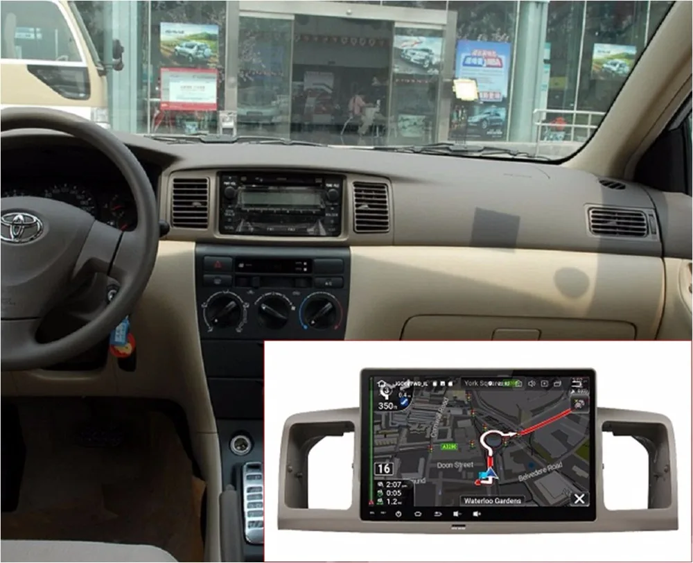 Cheap 1024*600 10.1" Android 8.0 Car Radio DVD Player for Toyota Corolla E120 /Corolla EX GPS WIFI Bluetooth USB DVR 0