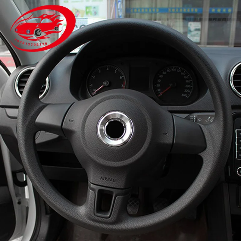 Алюминиевое отделочное кольцо с логотипом для Volkswagen VW Golf 6 7 MK6 MK7 Jetta MK5 POLO CC Passat B6 B7
