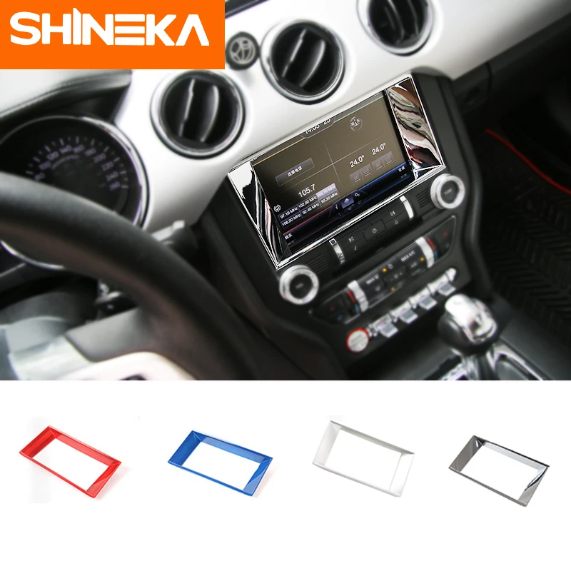 

Mustang GPS Panel Cover Navigation Screen Frame GPS Screen Cover for Ford Mustang 2015+