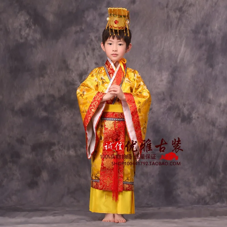 Древних мальчиков Китай китайский император костюм шляпа+ платье императоров принц халат одежда костюмы Лелуш император Косплей