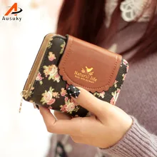 New Brand Fashion Flower Pendant font b Wallet b font Hasp Women font b Wallet b