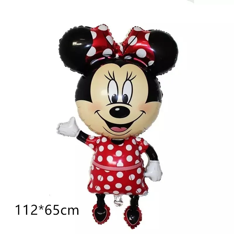 

112cm*65cm Mickey Minnie Mouse Foil Balloons Cartoon Birthday Party Decorations Kids Baby Shower Favors Inflatable Toys Gifts