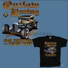 Hot Rod Kustom Speedshop Vintage coche de carreras V8 de Oldtimer camiseta de rata de los hombres ocasionales Outwears Diseño Popular hombre T shirt