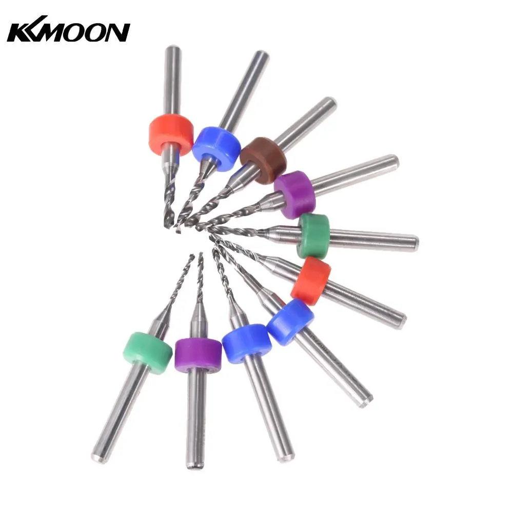 

10pcs drill bit set Tungsten Carbide Micro drill bit Set Engraving Tools for PCB hand drill tools 1.0-1.9mm