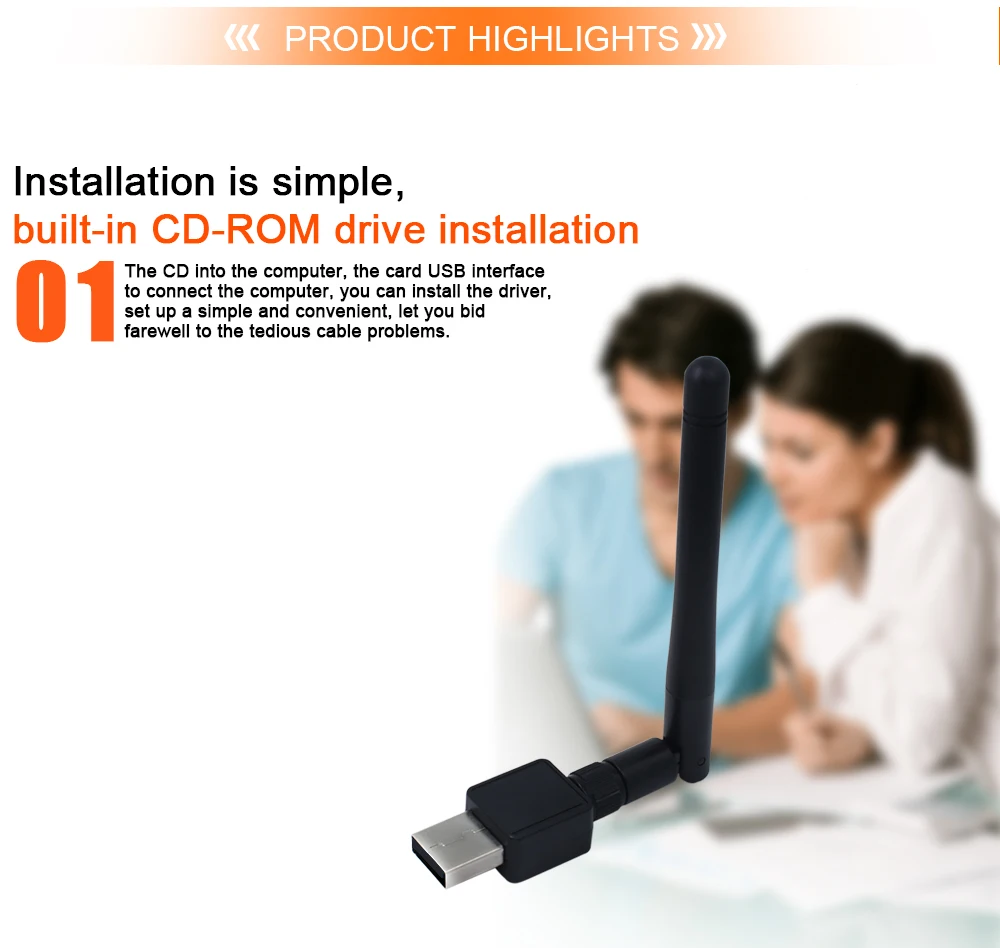 pc wifi adapter TISHRIC 150Mbps MINI Wireless USB WiFi Adapter Dongle Network LAN Card 802.11n/g/b Antenna wi-fi For WindowsXP/7 Vista Linux lan card