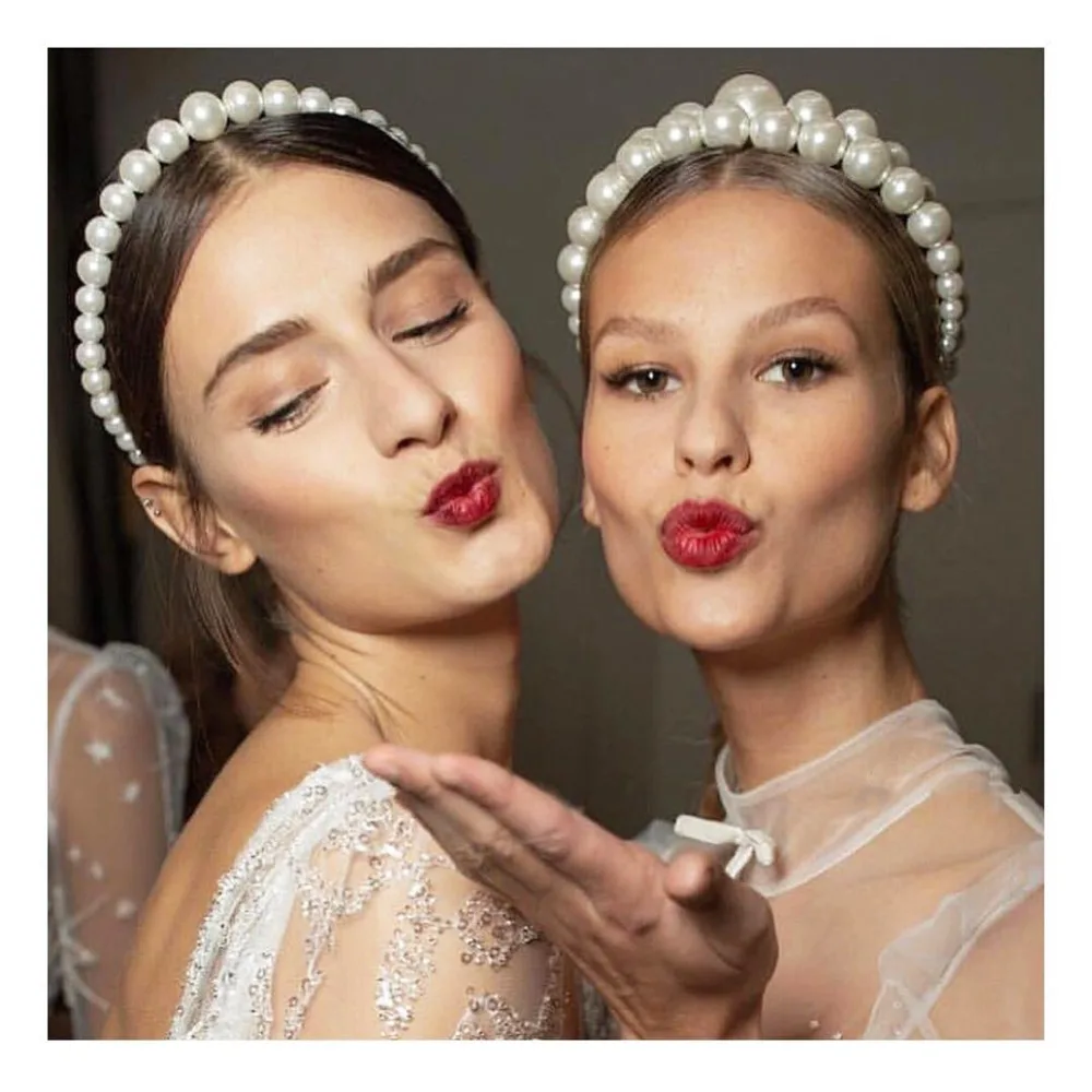 

Miwens 31 Designs 2019 Newest Spring Pearl Hairbands Women Boho Vintage Ethnic Big Headband Wholesale Handmade Jewelry Girl A408