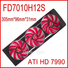 Free Shipping FD7010H12S DC 12V 0 35A For AMD ATI HD 7990 Video Card VGA Fan