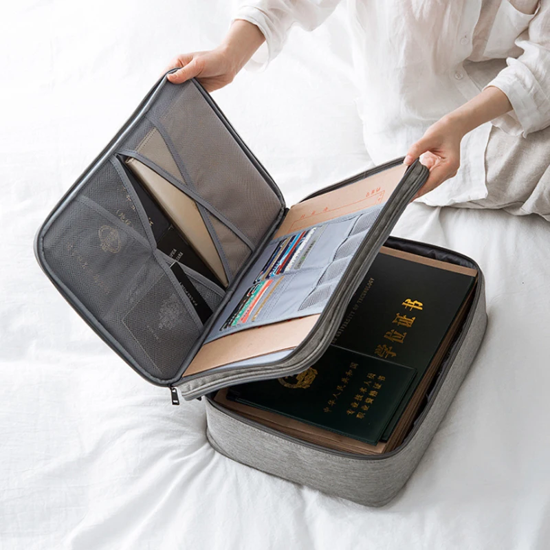 Cena Wytrzymała książka A4 dwuwarstwowe teczki torby biznes dokument Tote wielofunkcyjny męski Laptop Notebook długopisy etui na komputer