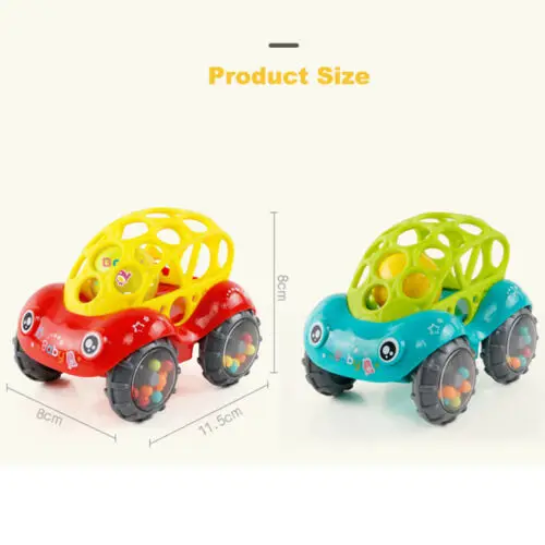 Новая мода 1 шт. погремушка и рулон автомобиля разных цветов O Ball Play Игрушка детская игра малыш 3E24