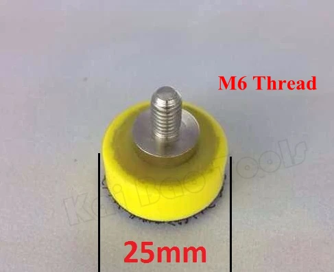 1 дюйм шлифовальной шкурки мини Резервное Pad M6 нить абразивных 25 мм диаметр диска Pad крюк и петля для воздуха jil Sander