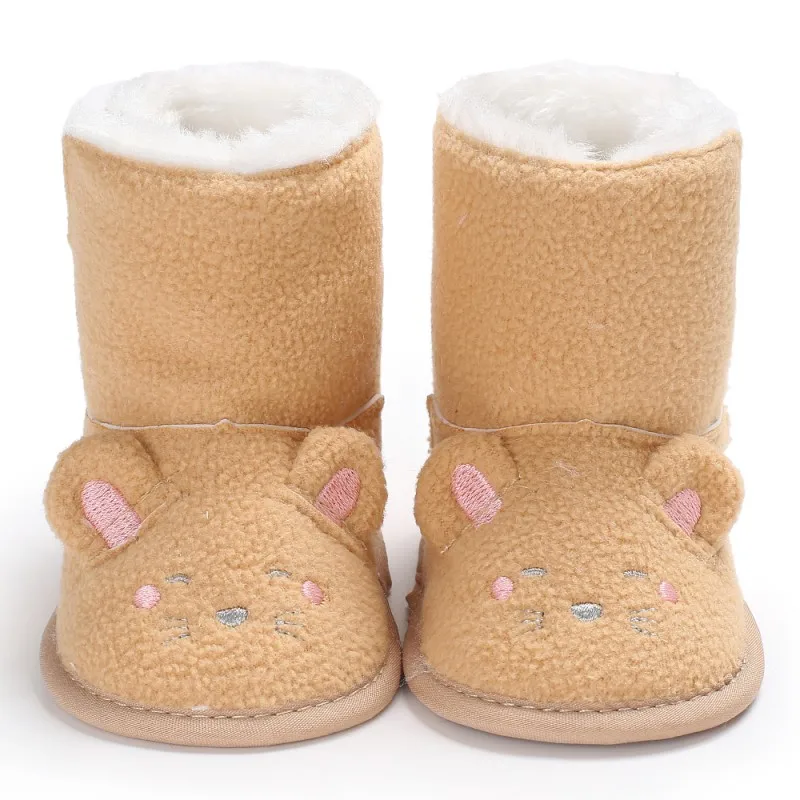 WEIXINBUY/Обувь для новорожденных; обувь для малышей; обувь для первых шагов; милая маленькая мышка; Принцесса; мягкие детские ботиночки; детская зимняя обувь - Цвет: K