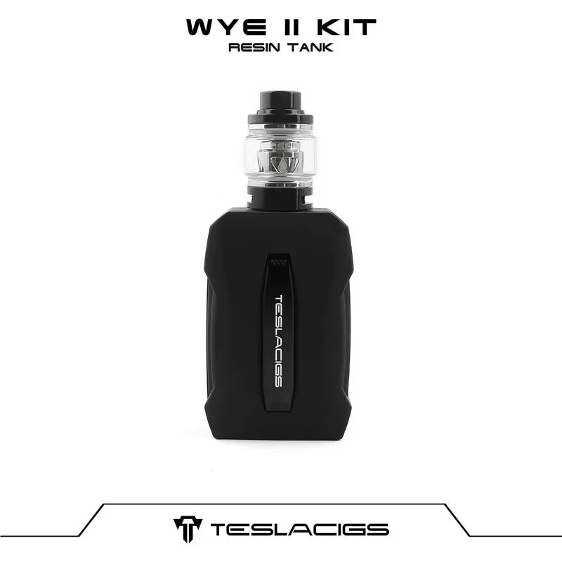 

Original Teslacigs Tesla WYE 2 Vape Kits 18650 TC Box Mod Vapes Vaporizer 510 Thread Electronics Cigarette With 0.96 Inch Screen