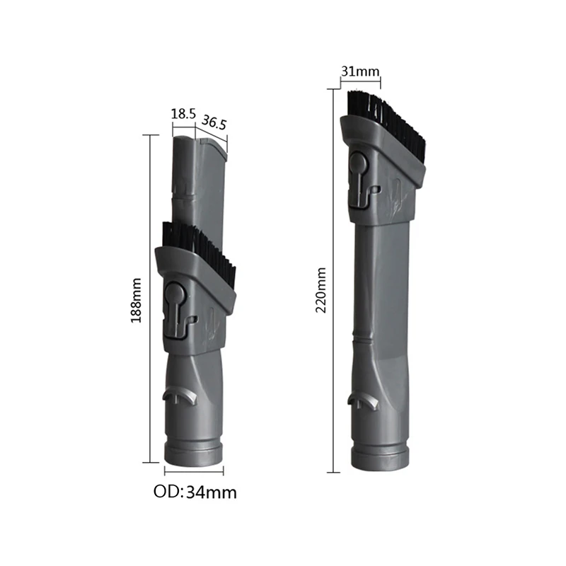 1 шт. плоский сопло всасывающее головка для Dyson ручной пылесос DC35 DC45 DC58 DC59 DC62 V6 серии «2 в 1» насадка для зубных щеток вакуумный Запчасти