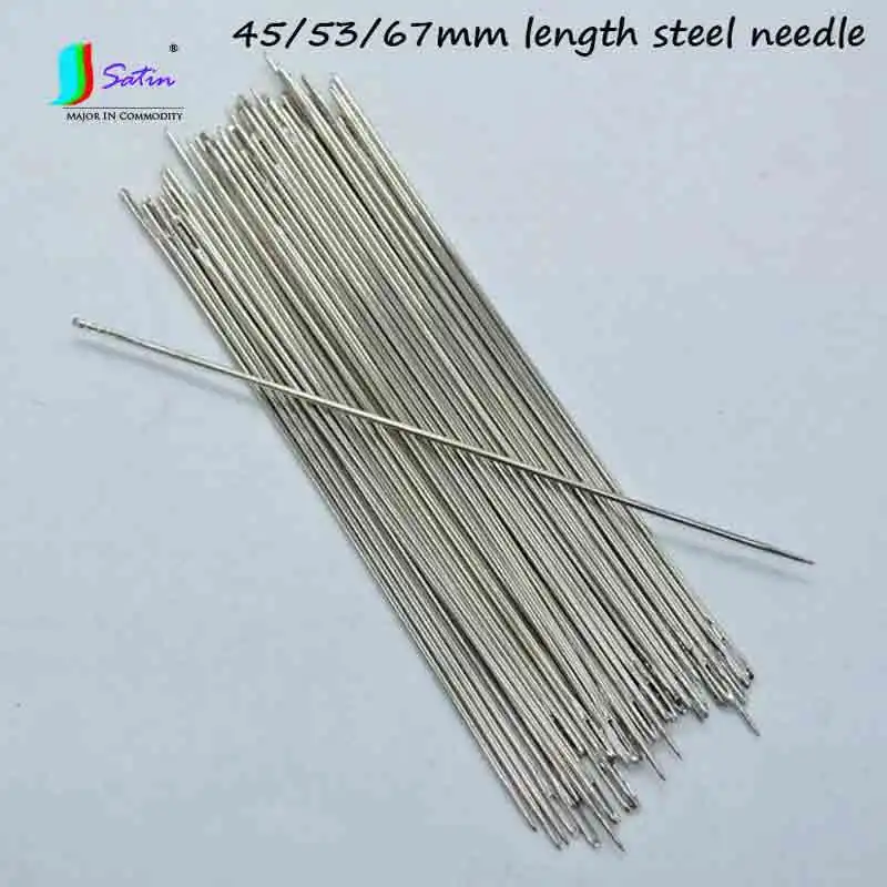 Wholesale 90pcs 45mm,53mm,67mm Length Big hole Sewing Needle,Handmade