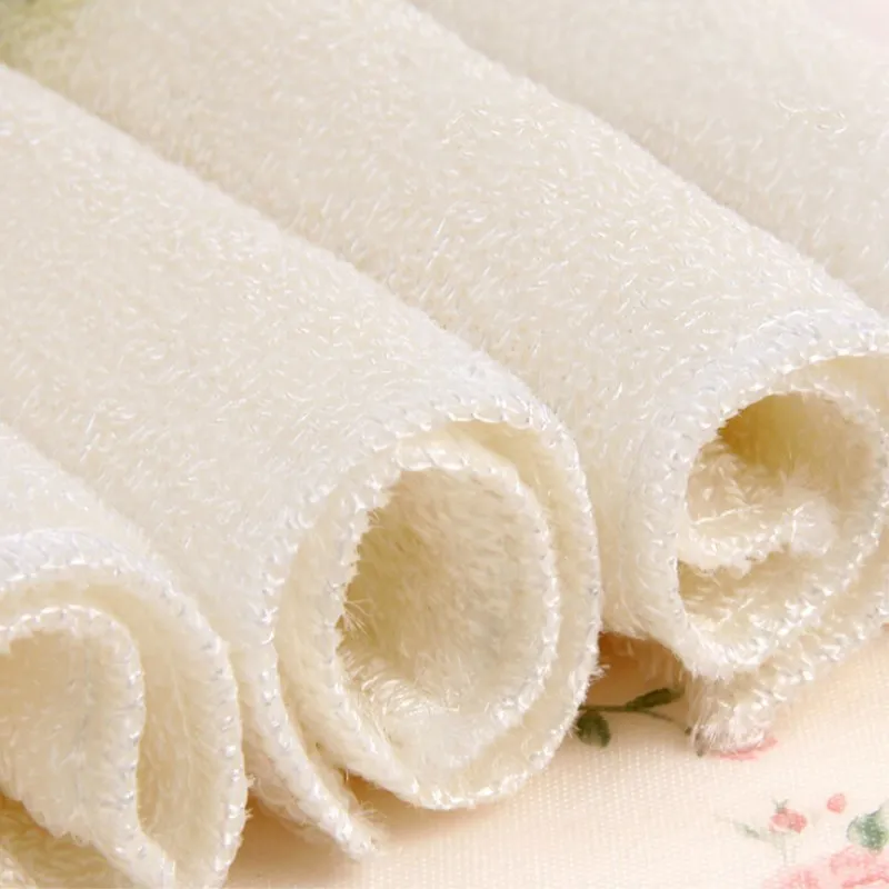 5/10/15/20PCS Bamboo Fiber Dish Cloth High Efficient Anti-grease Cleaning towel Washing Towel Magic Kitchen Cleaning Wiping Rag 5