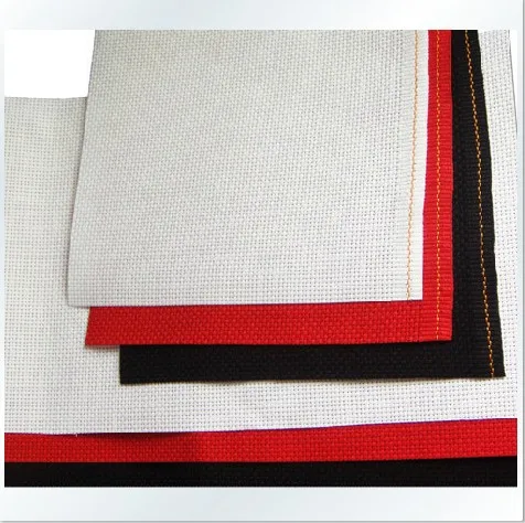 Лучшее качество ткань из перекрестной стежки 150X50 см канва 14 Граф(14 CT) выберите один цвет из белого/черного/красного цвета