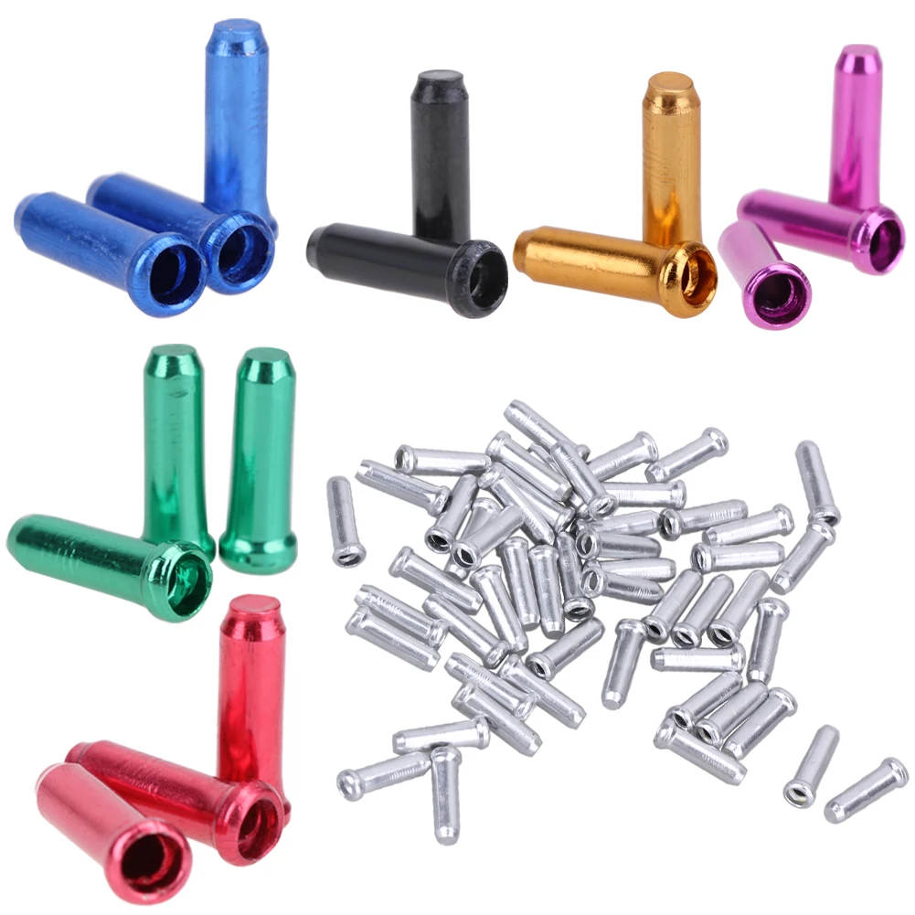 Aluminum Alloy Bicycle Brake Cable Tips Crimps End Caps Core Inner Wire Ferrules