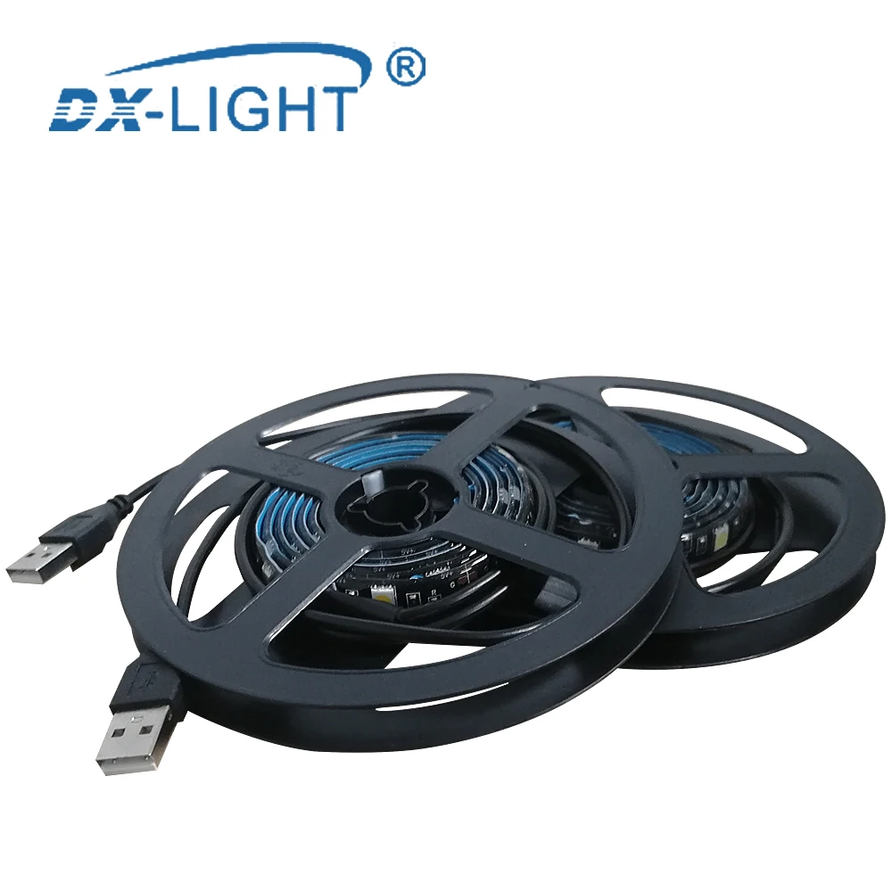 

5V 1M 2M 3M USB Cable Power LED strip light lamp SMD 5050 Christmas desk Decor lamp tape For TV Background Lighting