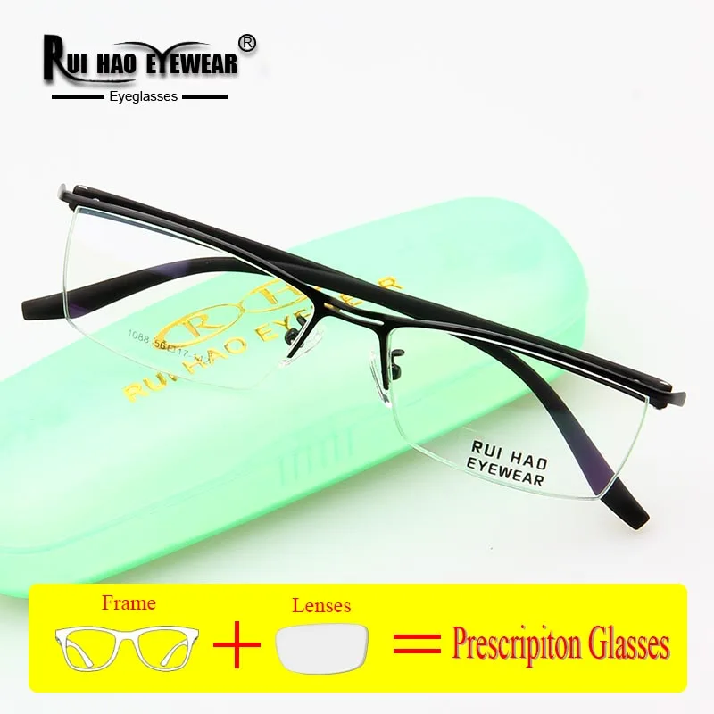 Customize Prescription Eyeglasses Super Light Glasses Frame Clear Resin Lenses Optical Glasses Myopia Progressive Spectacles