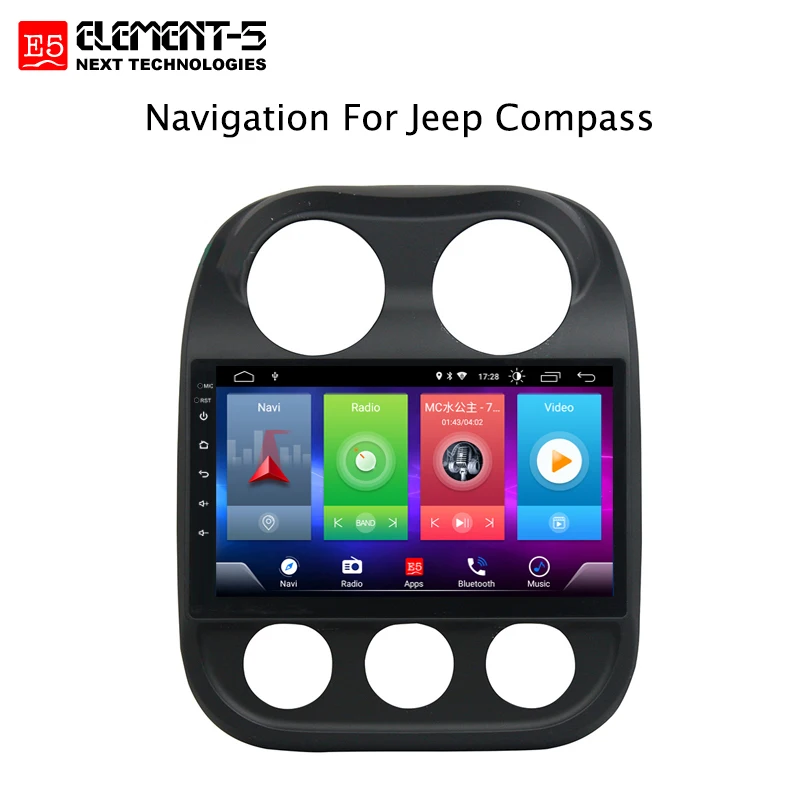 Полный сенсорный экран автомобиля Android 8,1 радио плеер для JEEP Compass 2011- DSP gps навигация Видео Мультимедиа Встроенный Bluetooth