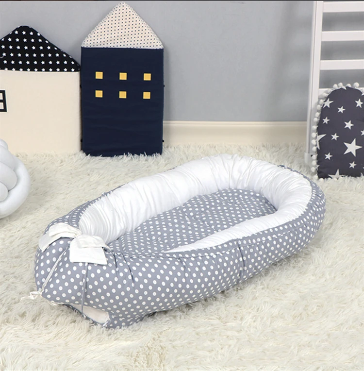 BBSONG новая детская кровать с гнездом легкая двухсторонняя хлопковая Колыбель для кроватки портативная дорожная сон кровать для новорожденных детей младенцев