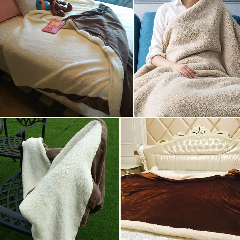 

2018 Flannel Blanket Coral Fleece Bedspread Solid Orange Color Adult Multi-Size Bed Sheets Solid Color Blankets