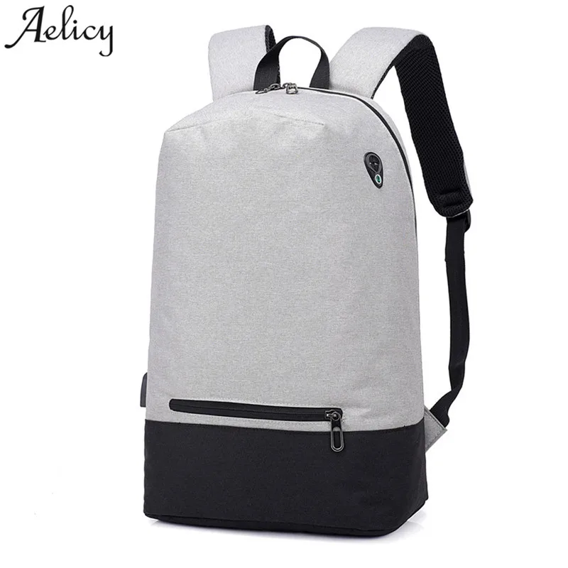 

Aelicy Backpack Student School Anti-Theft Men Backpack High-capacity Laptop USB Jack boys Bagpack mochila feminina 2019 dropship