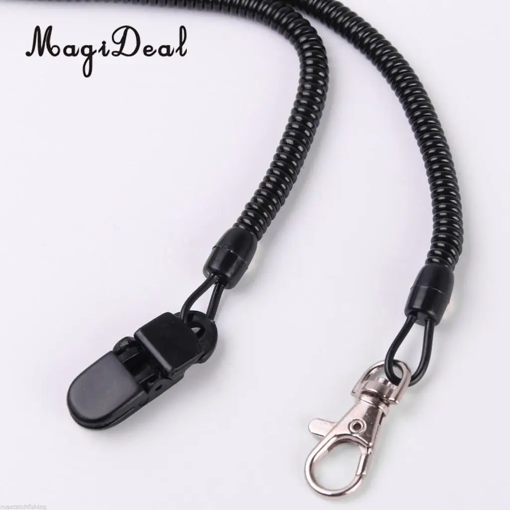 MagiDeal Marine Kayak Canoe Quick Release Holder Elastic Lanyard Net Cord 5.5LB Strength for Fishing Camping Outdoor Sport Black