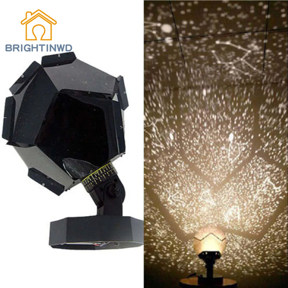 

BRIGHTINWD Romantic Planetarium Star Stage Light Celestial Projector Cosmos Night Light Sky Lamp