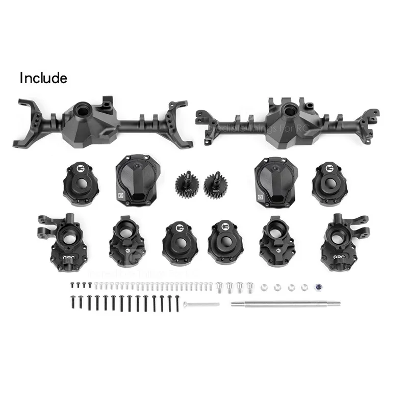 RC 1/10 TRX4 CNC алюминиевый сплав передний мост и задний мост для 1/10 RC Гусеничный автомобиль Traxxas TRX-4 осями Запчасти для обновления
