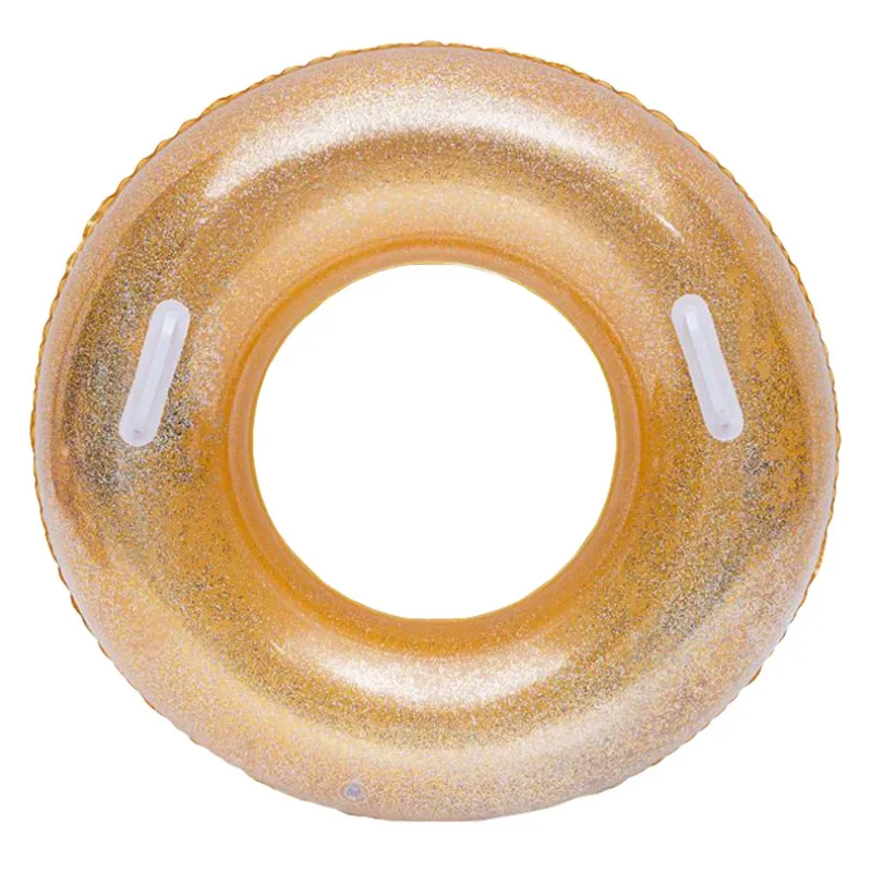 90/120 см размеры новый блёстки плавание кольцо Crystal Clear взрослых надувной плавательный круг надувной матрас для бассейна воды вечерние