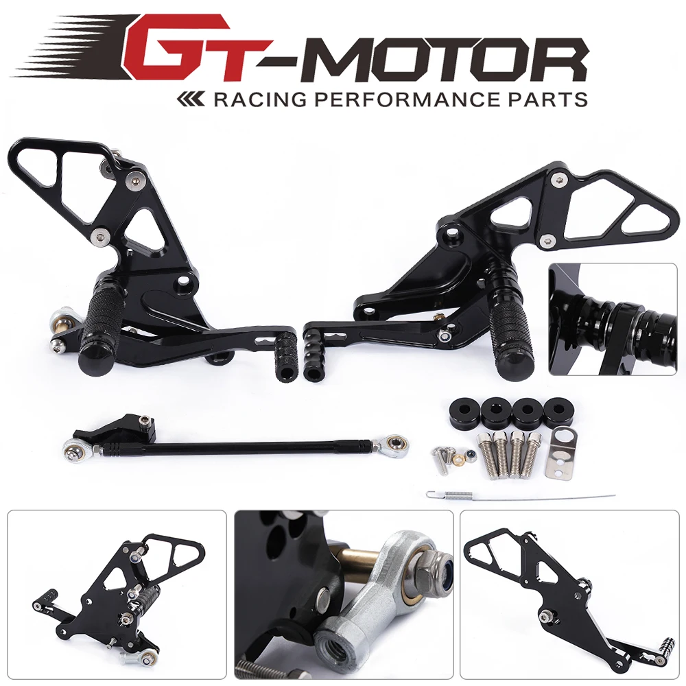 GT мотор полный CNC алюминиевый мотоцикл задний комплект для YAMAHA MT07 MT 07|rear set|motorcycle