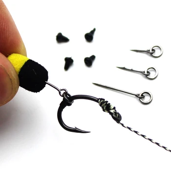 

10PCS Micro Carp Feeder Fishing Accessories Bait Sting 20pcs Hook Stop Bait Spike Pin for Ronnie Rig Carp Hair Rig Tackle