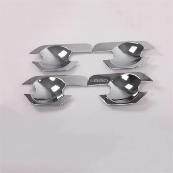 

For Nissan Navara Frontier D40 4 Door 2005-2013 New Chrome Side Door Handle Cover Bowl Trim Sticker Car Accessories