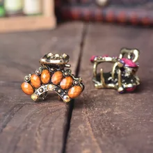 Muylinda, винтажная корона, украшения для волос, стразы, маленькие когти для волос, заколка для волос для женщин, аксессуары для волос