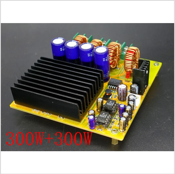 2x300W TAS5630 dual channel Class D digital power amplifier board with AD827 pre HIFI A8 011in
