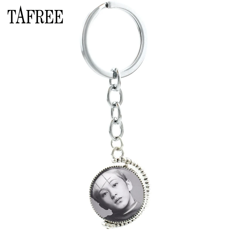 

TAFREE Hot Sale Double Sides Rotatable Key Ring NCT 127 K-POP Singer Band Trending Picture Unique Style Accessories BTS101