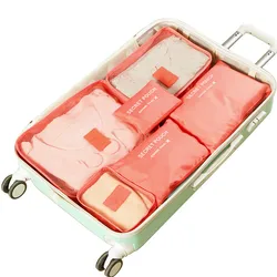 High Quality Oxford Cloth 6PCS/Set Travel Mesh Bag In Bag Luggage Organizer Packing Cosmetic Bag Cube Organiser for Clothing High Quality Oxford Cloth 6PCS/Set Travel Mesh Bag In Bag Luggage Organizer Packing Cosmetic Bag Cube Organiser for Clothing