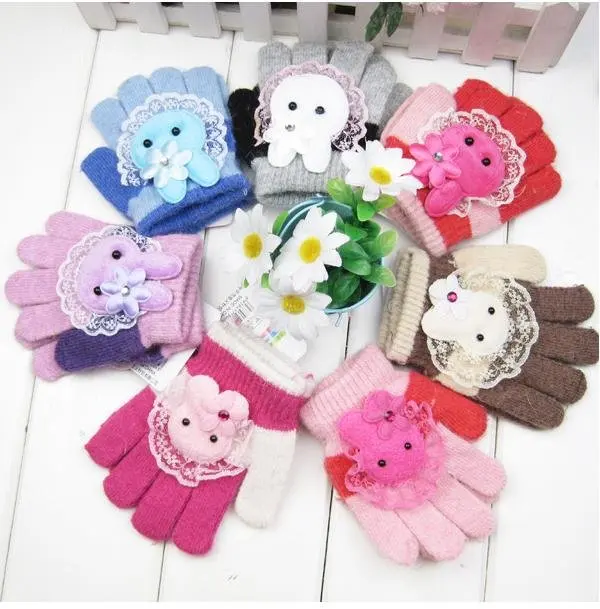 50pcs/lot baby cute gloves&mittens kids warm gloves boys girls gloves