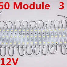 100 шт./лот 5050 Белый 3 светодиодный модули Водонепроницаемый DC12V, светодиодный Канал Письмо Лазерный Сварочный Аппарат высокого Яркость почтой