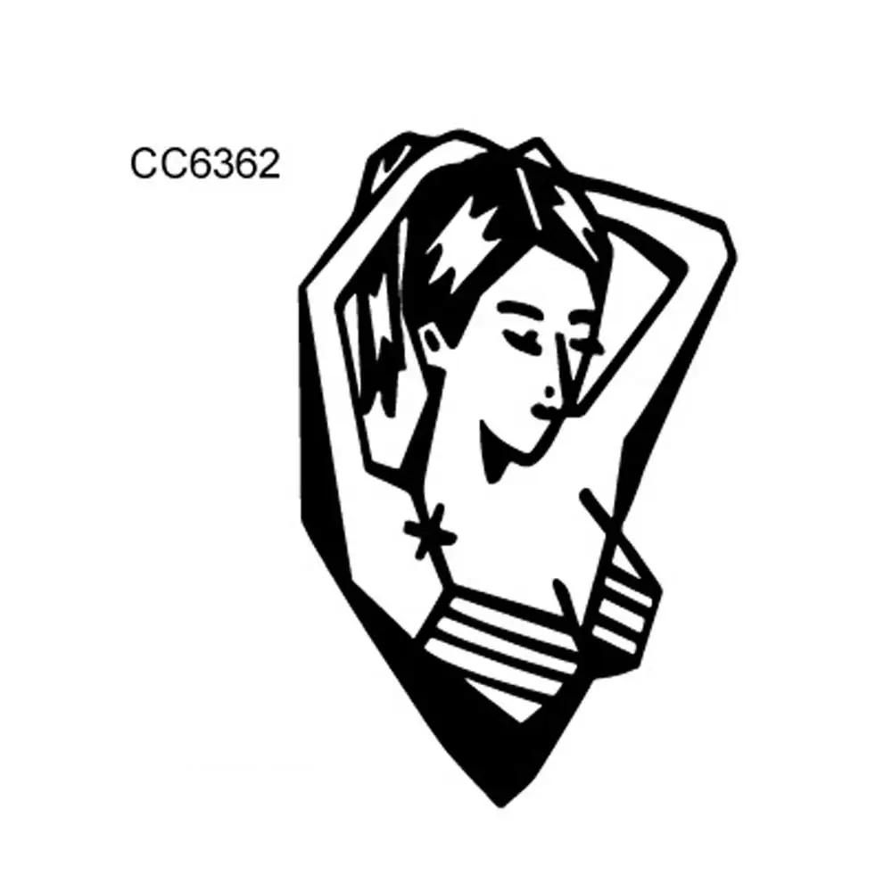 3 шт сексуальная леди Временные татуировки темные женщины девушки для боди-арта временные татуировки наклейки печаль девушки поддельные татуировки#275170 - Цвет: cc6362