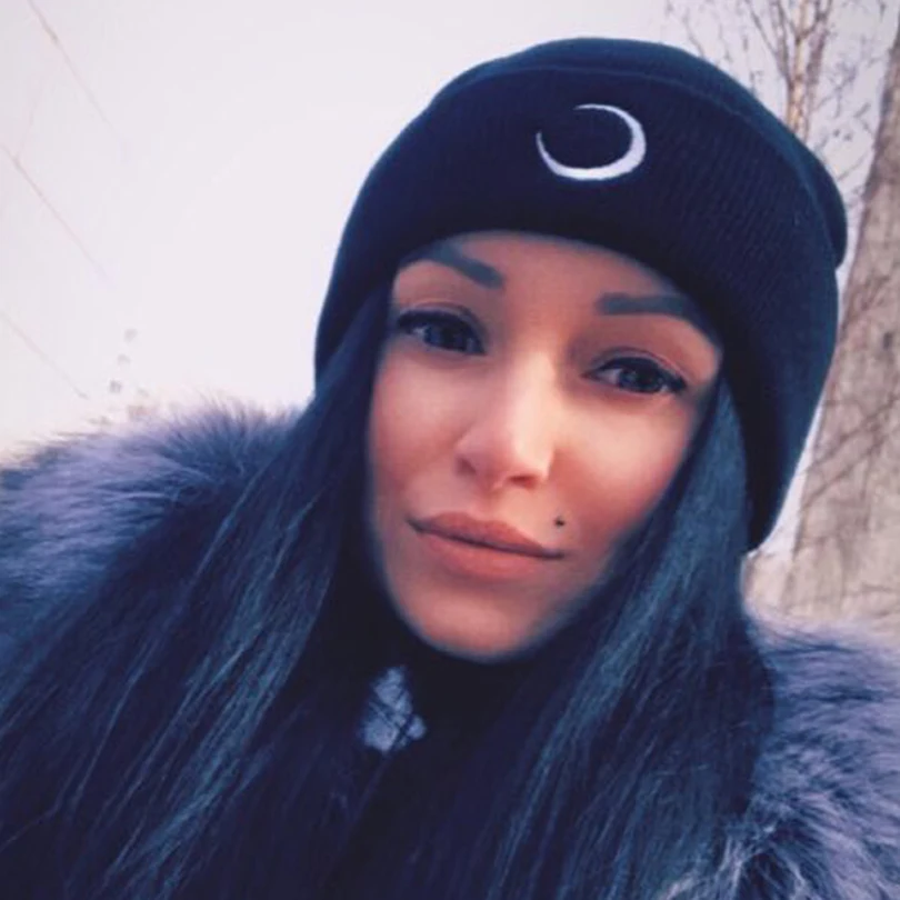 Женские вязаные шапочки Moon Sun Snow Pattern с вышивкой в стиле хип хоп унисекс